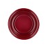 CERAMIC WINE RED SHINY POT ORCHID EDGE 13X12,5CM