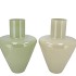 BEAU GREEN ARROW VASE ASS 22X22X30CM
