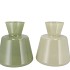 BEAU GREEN  CONE NECK VASE ASS 25X 23CM