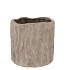 PORTO ANTIQUE GREY POT STRUCTURE 14X14X12CM