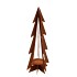 RUSTY RUST TREE WITH CANDLE HOLDER 20X19X45CM