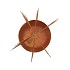 RUSTY RUST TREE WITH CANDLE HOLDER 20X19X45CM