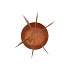 RUSTY RUST TREE WITH CANDLE HOLDER 17X16X35CM