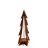 RUSTY RUST TREE WITH CANDLE HOLDER 14X12X25CM