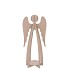 RUSTY SAND ANGEL WITH CANDLE HOLDER 13X10X26CM
