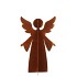 RUSTY RUST ANGEL DECO 13X6X22CM