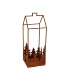 RUSTY RUST XMAS HOUSE DECO 12X12X34CM