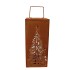 RUSTY RUST XMAS CANDLE HOLDER 18X18X40CM