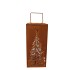 RUSTY RUST XMAS CANDLE HOLDER 14X14X30CM