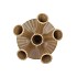 MAYSA GREEN VASE TUBES 16X16X23CM NM