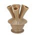 MAYSA GREEN VASE TUBES 21X21X28CM NM