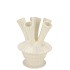 MAYSA OFFWHITE VASE TUBES 13X13X19CM NM