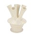 MAYSA OFFWHITE VASE TUBES 21X21X28CM NM