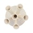 MAYSA OFFWHITE VASE TUBES 21X21X28CM NM