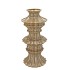 MAYSA GREEN VASE TOWER 19X19X40CM NM