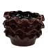 GINA BURGUNDY POT 15X15X12CM