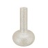 DANA WHITE PEARL MOONFACE VASE LONG NECK 24X24X39CM