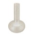 DANA WHITE PEARL MOONFACE VASE LONG NECK 31X31X51CM
