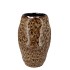 DANA BROWN CAT EYE VASE 17X17X26CM