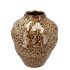 DANA BROWN CAT EYE VASE BUBBLE 25X25X30CM