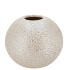 DANA WHITE PEARL MOONFACE VASE 20X20X25CM