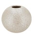 DANA WHITE PEARL MOONFACE VASE 25X25X30CM
