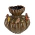 BIRD VASE WILD BROWN 22X22X21CM