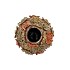 RIVA WILD BROWN VASE FLOWER ALLOVER 15X15X16CM
