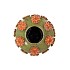 RIVA GREEN VASE FLOWER 24X24X26CM