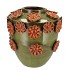 RIVA GREEN VASE FLOWER 35X35X35CM