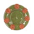 RIVA GREEN PLATE FLOWER 34X34X8CM