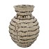 LOUI GREEN VASE STRUCTURE ACTIVE GLAZE 25X25X34CM