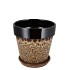 EBBI BROWN POT CAT-EYE 11X11X11CM