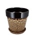 EBBI BROWN POT CAT-EYE 14X14X14CM