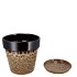 EBBI BROWN POT CAT-EYE 14X14X14CM