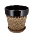 EBBI BROWN POT CAT-EYE 19X19X19CM
