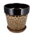 EBBI BROWN POT CAT-EYE 24 X24X23CM