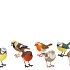 BIRDS WITH FEET ASS 12X5X9CM
