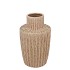 CODY BROWN VASE STRIPE 15X15X21CM
