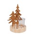 KATY RUST METAL RACK DEER AND TREE T-LIGHT 11X11X18CM