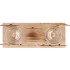 KATY RUST METAL RACK X-MAS T-LIGHT 23X8X21CM