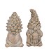 CONCRETE GOLDEN XMAS GNOME DECO ASS 9X9X16CM