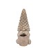 CONCRETE GOLDEN XMAS GNOME T-LIGHT ASS 14X10X23CM