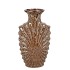 SUUS BROWN VASE NECK LEOPARD GLAZE 20X14X35CM