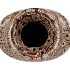 SUUS BROWN VASE NECK LEOPARD GLAZE 20X14X35CM
