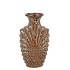 SUUS BROWN VASE NECK LEOPARD GLAZE 17X12X30CM