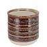 BELLA BROWN POT 14X14X13CM