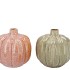 METTE ORANGE GREEN VASE PUMPKIN ASS 16X16X17CM