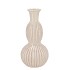 SUZE WHITE VASE CURVES 16X16X31CM