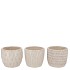 PARIS OFFWHITE POT STRUCTURE ASS 13X13X11CM